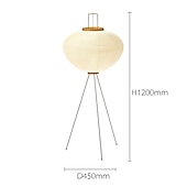 cheap LED Floor Lamp-Floor Lamps Modern Rice Paper Floor Lamp Tripod Iron Black Floor Lights Led Lamp for Living Room Study Bedroom Corner Stand Lights 110-240V