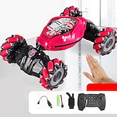 cheap RC Vehicles-4WD Gesture Sensor Toy Car Double-Side Rotation Off-Road Vehicle360 Flip With Light And Music Birthday Toy Car Hand Controlled RC Car Festival Thanksgiving Gift