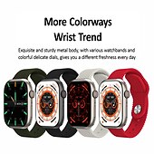 cheap Smartwatch-HK9 PRO MAX Smart Watch 2.02 inch Smartwatch Fitness Running Watch Bluetooth Pedometer Call Reminder Fitness Tracker Compatible with Android iOS Women Men Long Standby Hands-Free Calls Message