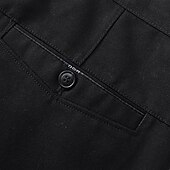 economico Chino-Per uomo Pantaloni Chino Pantaloni chino Tasche Liscio Comfort Traspirante Esterno Giornaliero Per uscire Di tendenza Informale Nero Cachi