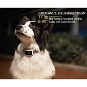 お買い得  犬用トレーニング用品-犬のトレーニング ショック首輪 リモート犬の吠え制御装置付きの犬用ショック首輪 取り付け簡単 電気 3モード ビープ音 振動 犬 防水 吠え防止 充電式 安全 abs+pc 電子