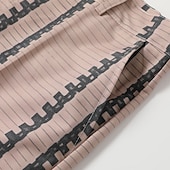 ieftine Lejer-Bărbați Costume Pantaloni Pantaloni casual Buzunar frontal Picior drept Dunga Confort Afaceri Zilnic Concediu Modă Șic &amp; Modern Negru Alb