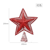 economico Addobbi per l&amp;#39;albero di Natale-Stella puntale dell&#039;albero di Natale, decorazione della parte superiore dell&#039;albero, layout della scena della stella con la parte superiore dell&#039;albero a grana dritta con paillettes, decorazione da