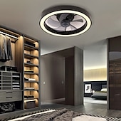 cheap Dimmable Ceiling Lights-Ceiling Fan with Light Dimmable 50cm 6 Wind Speeds Modern Ceiling Fan for Bedroom, Living Room App &amp; Remote Control 110-240V
