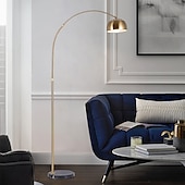 cheap LED Floor Lamp-Arc Lamp - Height Adjustable 170 cm E26 Black Gold Arc Lamp, Floor Lamp Warm White Arc Floor Lamp 110-240V
