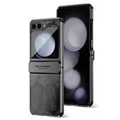 お買い得  サムスン用ケース-Samsung Galaxy Z Flip 6 Z Flip 5 Z Flip 4 Z Flip 3 用の電話ケース バックカバー ウルトラスリム ショックプルーフ ソリッドカラー PC