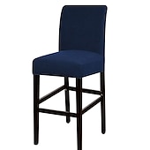 ieftine Husa scaun de sufragerie-husă scaun de bar stretch scaun de bar husă scaun pub roșu visiniu negru pentru sufragerie cafenea scaun bar husă mobilă detașabilă husă scaun țesătură jacquard cu fund elastic