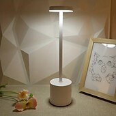 economico Lampade da tavolo-lampada da scrivania senza fili ricaricabile a 3 colori con tocco in metallo a led, lampada da comodino per camera da letto, lampada da scrivania dall&#039;atmosfera moderna e minimalista, ricarica USB