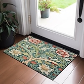cheap Doormats-Floral Doormat Floor Mats Washable Rugs Kitchen Mat Non-Slip Oil Proof Rug Indoor Outdoor Mat Inspired by William Morris Bedroom Decor Bathroom Mat Entrance Rug
