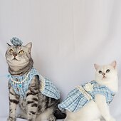 cheap Dresses-Dog Cat Dress Fashion Cute Winter Soft Washable Comfortable Outdoor Party Dog Clothing for Bichon Frise Poodle Pomeranian Baby Pet Papillon