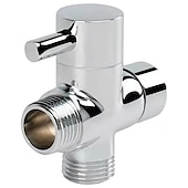 economico Accessori per rubinetti-Valvola deviatrice in ottone separatore d&#039;acqua a 3 vie adattatore a T per doccia soffione doccia regolabile valvola deviatrice accessori per il bagno