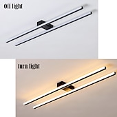 baratos Candeeiros de Teto-luz de teto led 3 cores 48/58/78 cm design de linha formas geométricas luzes de teto lâmpada de teto led adequada para corredor quarto corredor 110-240v