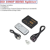 رخيصةأون الكابلات-4k 2k 3x1 hdmi كابل الفاصل hd 1080p فيديو الجلاد محول 3 مدخل 1 منفذ إخراج hdmi hub for xbox ps4 dvd hdtv pc كمبيوتر محمول تلفزيون