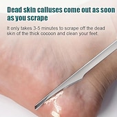 abordables Soins Personnels &amp; Santé-Couteau à pied en acier inoxydable, dissolvant de peaux mortes, rasoir à ongles d&#039;orteils, couteau de pédicure, râpe à callosités, outil de soins des pieds