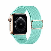 abordables correas de reloj de manzana-Compatible con Apple Watch Correa 38mm 40mm 41mm 42mm 44mm 45mm 49mm Trenzado Elástico Ajustable Tejido correa de repuesto para iwatch Ultra 2 Series 9 8 7 SE 6 5 4 3 2 1