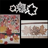 お買い得  壁のステンシル-金属製の秋のカエデの葉の抜き型を使って美しい工芸品を作りましょう - カード作り、スクラップブッキング、スタンピングに最適です &amp; もっと！