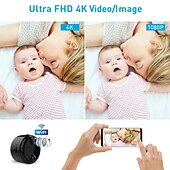 זול מצלמות רשת IP פנימיות-R10 מצלמת IP 4K מיני אלחוטי גלאי תנועה גישה מרחוק חיתוך IR פנימי תמיכה 256 GB