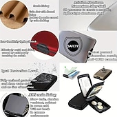 billige kortholdere og etuier-Tyverisikringslommebok mini bærbar oppbevaringsveske lett kredittkortveske, minimalistisk veske