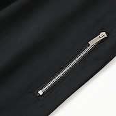 abordables Chinos-Homme Pantalon Chino pantalon été Pantalons décontractés Zippé Plein Confort Respirable Casual du quotidien Vacances Mode basique Noir Kaki