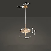 tanie Światła wysp-Żyrandol z kryształkami gipsowymi, metalowy, led, globle design, lampa wisząca, nordycki, luksusowy, nowoczesny, kreatywny, wiszący bar, sypialnia, lampka nocna, gabinet, lampa wisząca