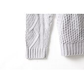 voordelige pullover voor heren-Voor heren Trui Coltrui Kabel Haakwerk breien Normaal Klassiek Effen / effen kleur Opstaande boord Basic Kleding Raglan mouwen Winter Kameel Zwart S M L