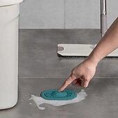 ieftine Produse de curatat-Dop din silicon pentru chiuveta de bucatarie filtru de dus capac de scurgere dop sita pentru chiuveta scurgere de pardosea prindere par accesorii de baie