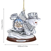お買い得  木のアクセサリー-1個 ホリデー / ボヘミアンスタイル ＞ ホリデー・デコレーション / クリスマスオーナメント, ホリデーデコレーション パーティー 庭園 結婚式の装飾 6 cm