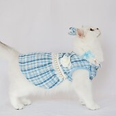 cheap Dresses-Dog Cat Dress Fashion Cute Winter Soft Washable Comfortable Outdoor Party Dog Clothing for Bichon Frise Poodle Pomeranian Baby Pet Papillon