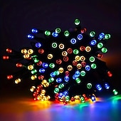 cheap Solar String Lights-Elegant Wedding Reception Party 1000/500/300/200/100/50/30LED Solar String Light, 8 Modes, Solar Christmas Lights Waterproof for Gardens, Wedding, Party, Homes, Christmas Tree, Curtains, Outdoor