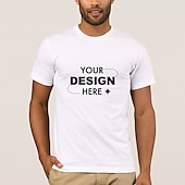 abordables vêtements personnalisés pour hommes-t-shirt personnalisé pour hommes 100% coton photo personnalisée design image texte lettre imprimés graphiques col rond noir blanc rouge bleu gris manches courtes t-shirt sport mode décontracté été