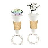 cheap USB String Lights-USB Rechargeable Diamond Cork Light String LED Copper Wire Light Holiday Decoration Light Christmas Atmosphere Light LED Light String Decoration Light