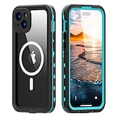 Недорогие Чехлы для iPhone-Чехол для iPhone 15 Pro Max Plus iPhone 14 Pro Max Plus iPhone 13 Pro Max водонепроницаемый чехол со съемной защитой полнрошного двойного стороннего доспеха ABS+PC