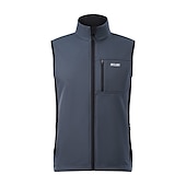 abordables Vestes et gilets pour hommes-Arsuxeo Homme Veste Velo Cyclisme Gilet Velo Cyclisme Coupe vent Hiver Etanche Coupe Vent Chaud Respirabilité Vélo Veste Survêtement VTT Vélo tout terrain Vélo Route Vélo de Ville Gris foncé Noir