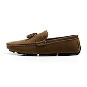 cheap Men&#039;s Slip-ons &amp; Loafers-Men&#039;s Green Suede Loafers – Casual Slip-On Moccasins with Non-Slip Sole for Driving &amp; Everyday Wear