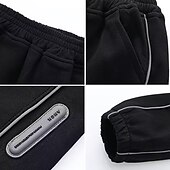 cheap Bottoms-Kids Boys Sweatpants Trousers Pocket Solid Color Keep Warm Comfort Pants School Sports Black Gray
