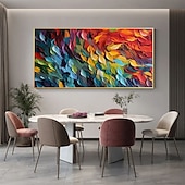 tanie Obrazy z martwą naturą-Handmade ręcznie malowany obraz olejny wall art nowoczesne abstrakcyjne pióro martwa natura krajobraz dekoracja wnętrz walcowane płótno bez ramki nierozciągnięte
