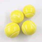 cheap Stress Relievers-4pcs PU Foam Ball Model Decompression Foam Sponge Venting Ball Foam Basketball Football Tennis Baseball Squeeze Toy