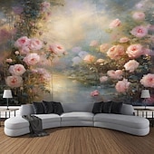 tanie zabytkowe gobeliny-vintage kwiatowy kobiety wiszące gobelin wall art duży gobelin mural wystrój fotografia tło koc zasłona strona główna sypialnia dekoracja salonu