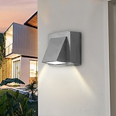 cheap Outdoor Wall Lights-Led Outdoors Wall Lamp 5W 10W Up/Down Lighting Indoor Double-Head Curved Waterproof IP65 Wall Lamp Modern Bedroom Lamp Warm White Light AC85-265V