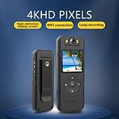 رخيصةأون كاميرات شبكات IP خارجية-CS09 كاميرا IP 4K مصغرة WIFI إذن بالدخول عن بعد إعداد المحمي واي فاي دقة عالية كاملة في الخارج الدعم