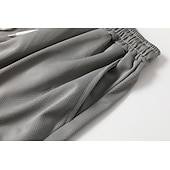 billiga Vardagsshorts-Herr Aktiv Shorts Casual shorts Ficka Snörning Elastisk dragsko-design Ensfärgat Komfort Andningsfunktion Kort Utomhussport Ledigt Dagligen Mode Streetwear Svart Vit Microelastisk