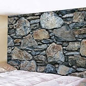 Недорогие пейзаж гобелен-Винтажный 3d большой настенный гобелен, художественный декор, одеяло, занавеска, скатерть для пикника, подвесная домашняя спальня, гостиная, украшение для общежития, кирпичный камень