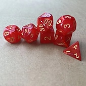 Недорогие игры и аксессуары-Многосторонние игральные кости, набор из семи частей дракона и настольная игра в жанре подземелья, беговая группа, трипг