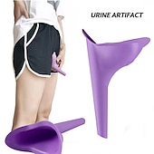 cheap Bathroom Gadgets-Woman Standing Piss Portable Toilet Urinal Outdoor Travel Camping Female Pee Funnel Emergency Silicone Urinals Car Toilet
