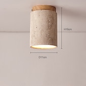 voordelige Inbouw- &amp; semi-inbouwmontage-plafondlamp steen inbouw plafondlamp voor slaapkamer woonkamer hal keuken, moderne trommellamp dichtbij plafond 110-240v
