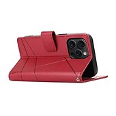 Недорогие Чехлы для iPhone-Чехол для телефона для iPhone 16 iPhone 15 Pro Max Plus iPhone 14 13 12 11 Pro Max Mini SE X XR XS Max 8 7 Plus кошелек с подставкой магнитный с запястным ремнем ретро TPU PU-кожа
