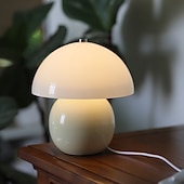baratos abajur-Lâmpada de cogumelo candeeiros de mesa de cristal led luzes noturnas lâmpada de cabeceira usb lâmpada de 3 cores para sala de estar restaurante quarto mesa de jantar 110-240v