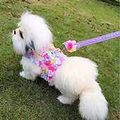 お買い得  犬の服とアクセサリー-犬用 猫用 ハーネス リード ファッション パーティー 高通気性 洗濯可 快適 クリスマス クリスマス アウトドア カジュアル／普段着 犬服 for ビジョンフリーゼ ポメラニアン 赤ちゃんサイズ パピヨン Small
