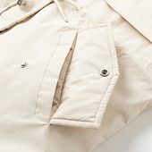 billiga Puffers &amp; Parka-Dam Vinterkappa Vinterjacka Hoodiejacka Anorak Skola Utomhus Alla hjärtans dag Höst Vinter Normal Täcka Normal Håller värmen Andningsfunktion Enkel Ledigt vardag Bekväm Jacka Långärmad Ensfärgat Ren