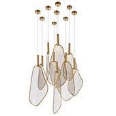 economico Luci Isola cucina-lampada a sospensione a led cluster design in metallo 45/60cm lampadari stile minimalista led lampada a sospensione sala da pranzo comodino plafoniera 110-240v